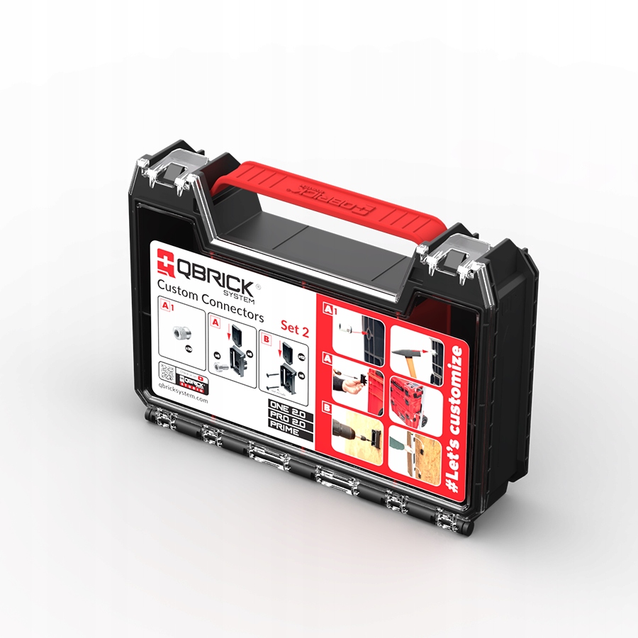 QBRICK CUSTOM SET 2 Set of adapters for black boxes in organizer Packaging status original