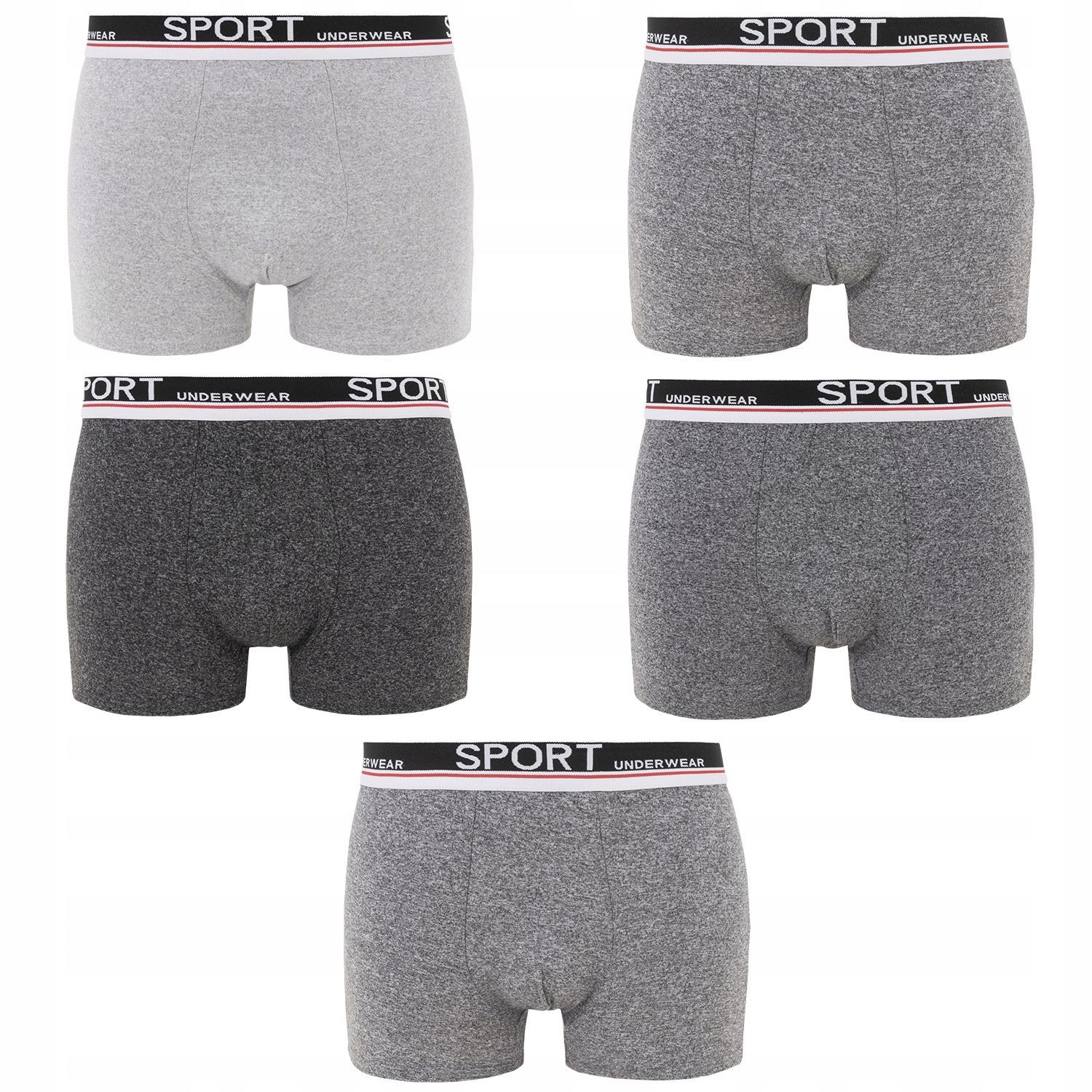 

5x Bokserki Bawełniane Męskie Bawełna Rozmiar 3XL