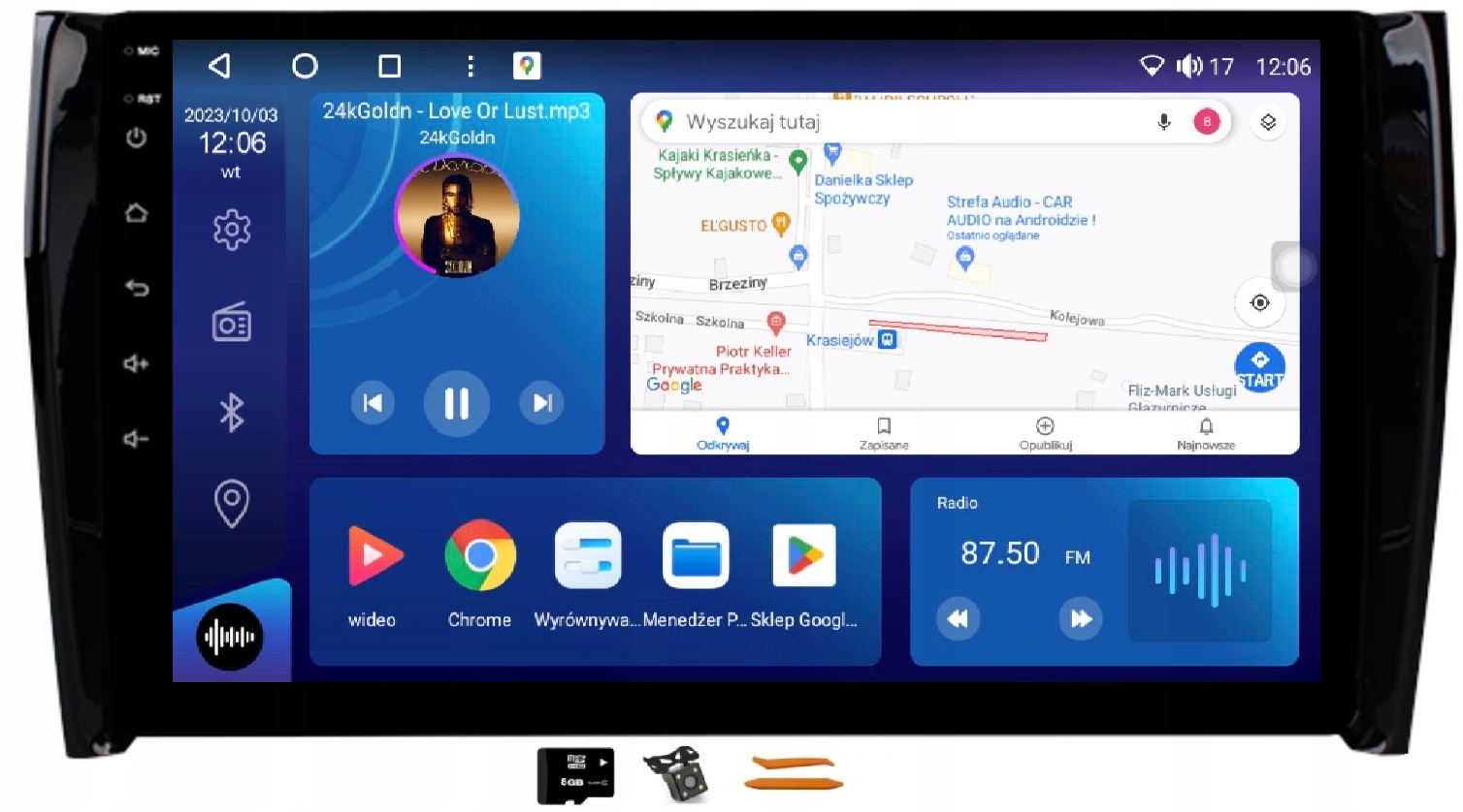 Rádio Android Navigácia Qled 2K Carplay Lte Gps Dsp 64GB Škoda Kodiaq 1 NS7