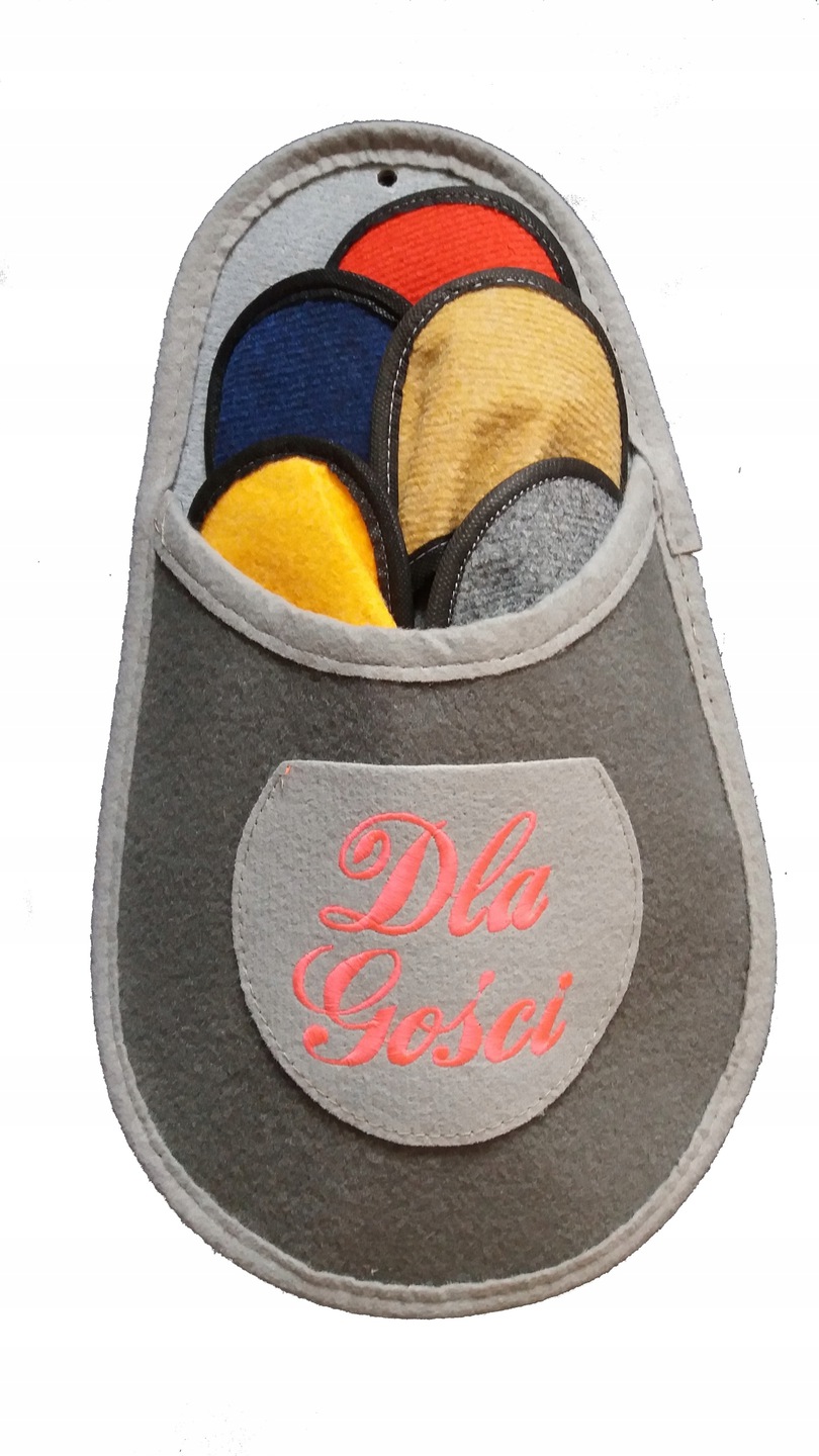 KAPCIE SHAGGY 5+1 DLA GOŚCI, MIX, Papucie