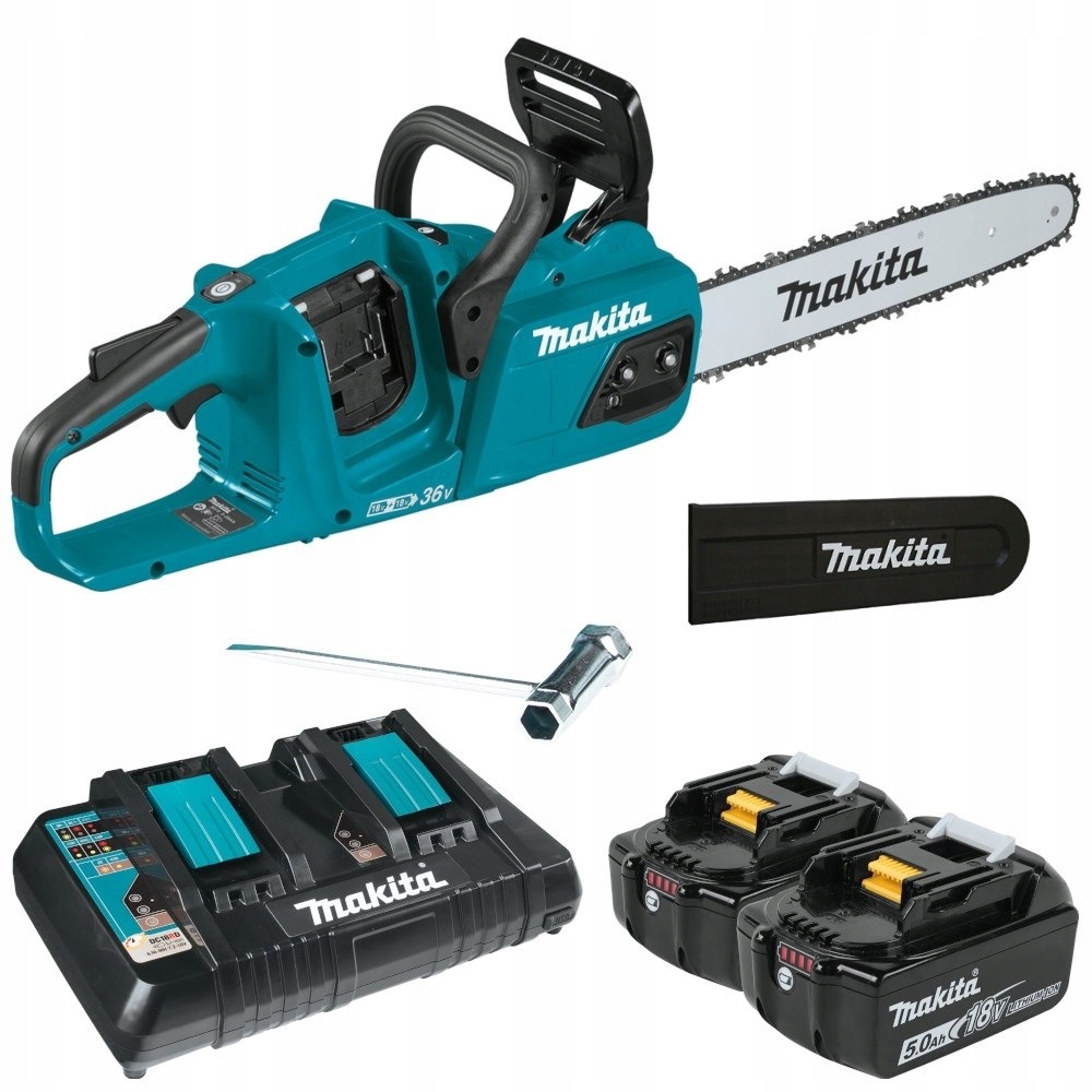 Pilarka łańcuchowa akumulatorowa Makita DUC355PT2 2x18V 35 cm 2x5,0 Ah