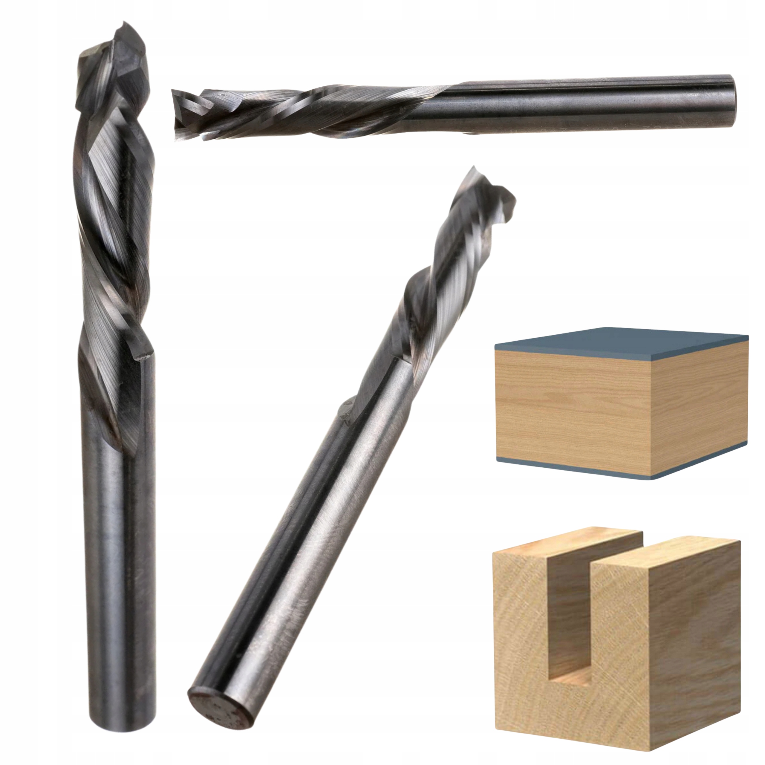 Frez Spiralny Pozytyw Negatyw 8mm D=8 I=32 L=80 Rh Z2+2 I1=7 190.080.11