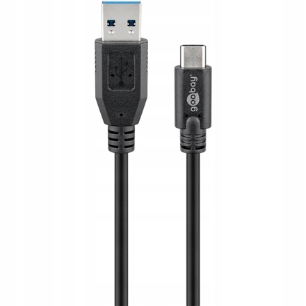Kabel Usb-c Goobay, męski Usb-c do męskiego Usb typu A, czarny, 3 m 73141