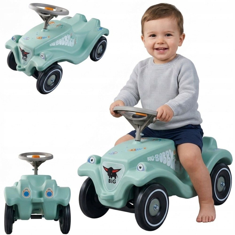 Jeździk Autko Odpychacz Pchacz Chodzik Bobby Car Classic Zielony Morski Big