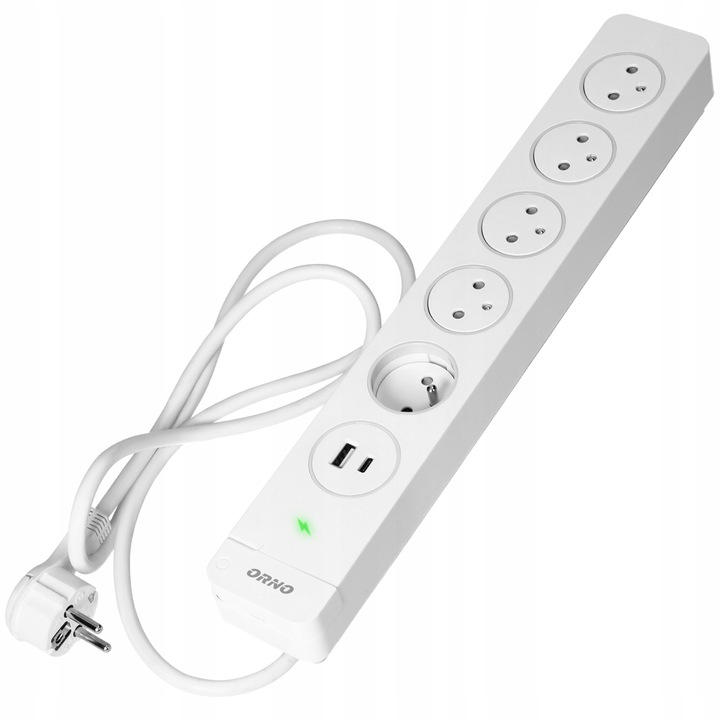 PRZEDŁUŻACZ LISTWA ANTYPRZEPIĘCIOWA ORNO 1,5M Marka Orno