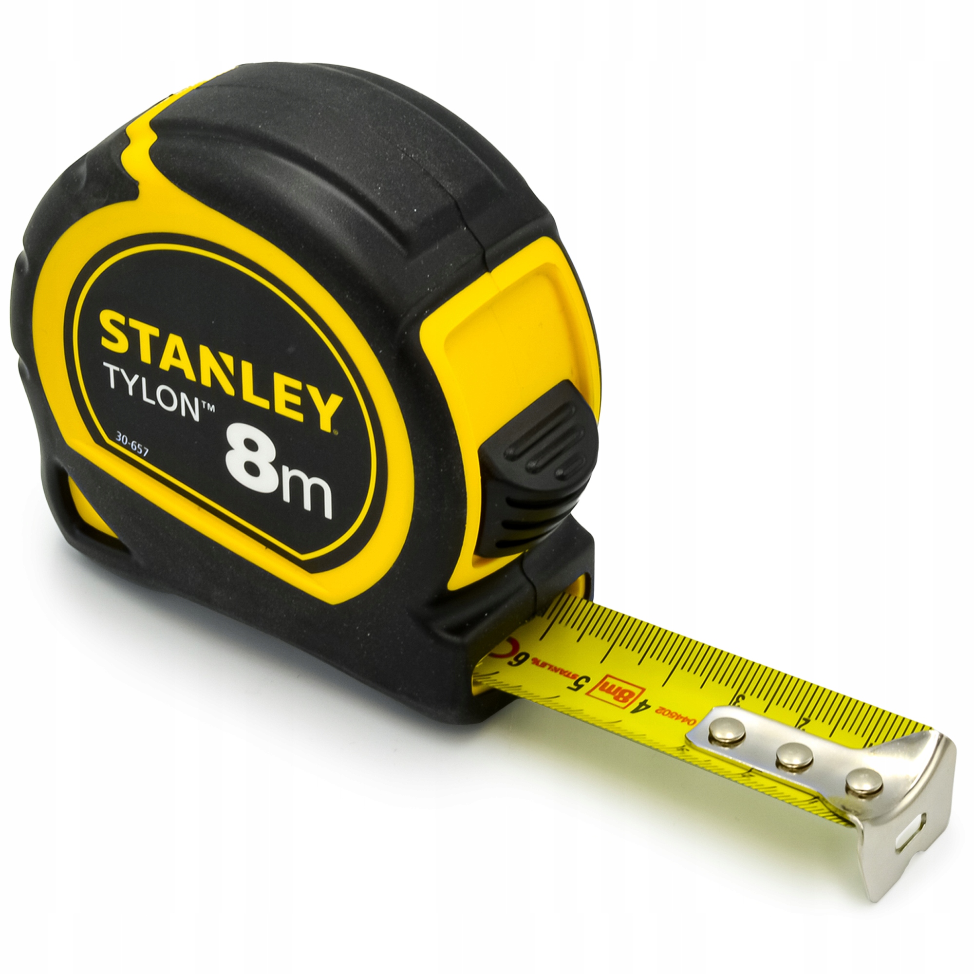 Taśma Miernicza Miara Zwijana 8m Metrówka Tylon Waga produktu z opakowaniem jednostkowym 0.4 kg