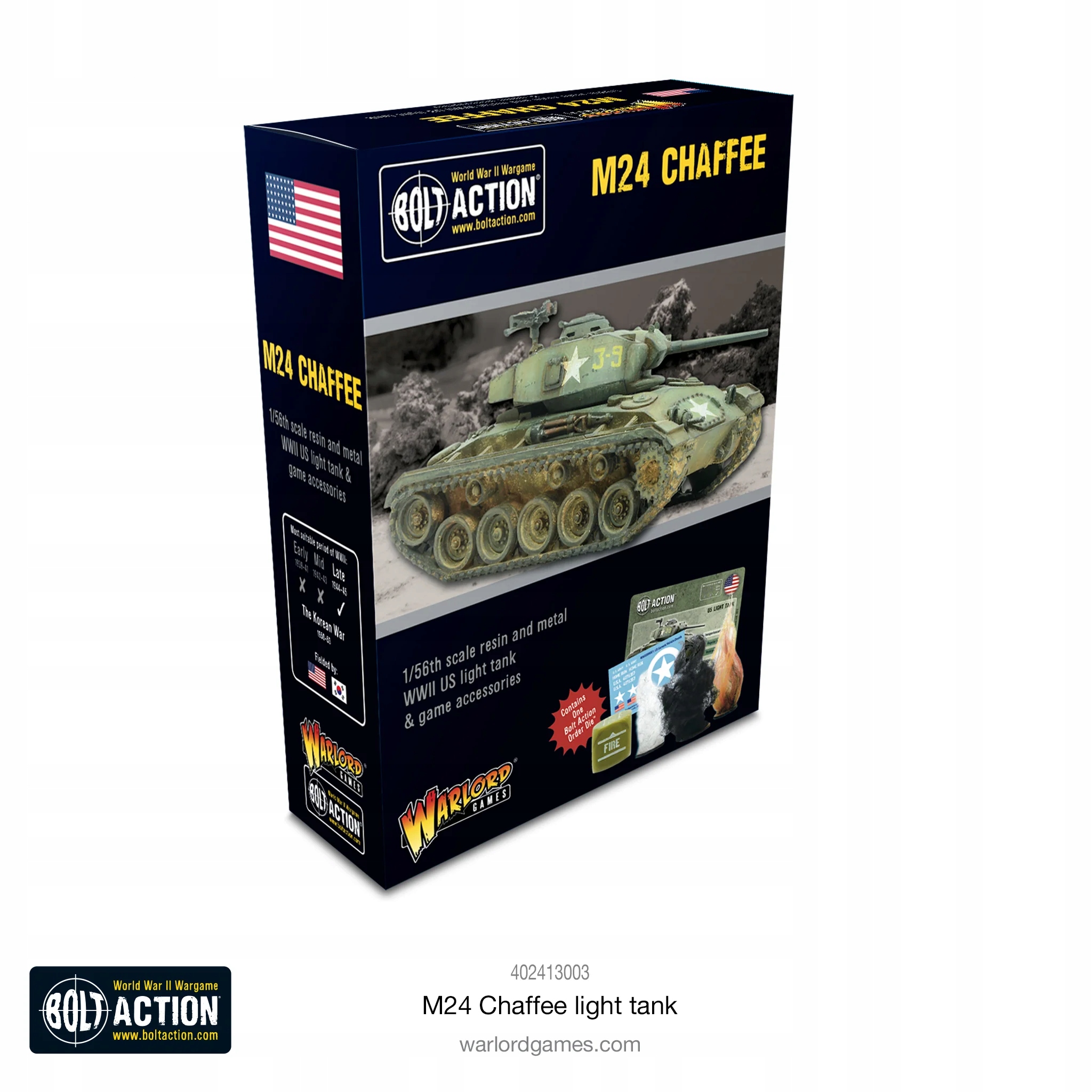 BOLT ACTION M24 Chaffee, US Light Tank
