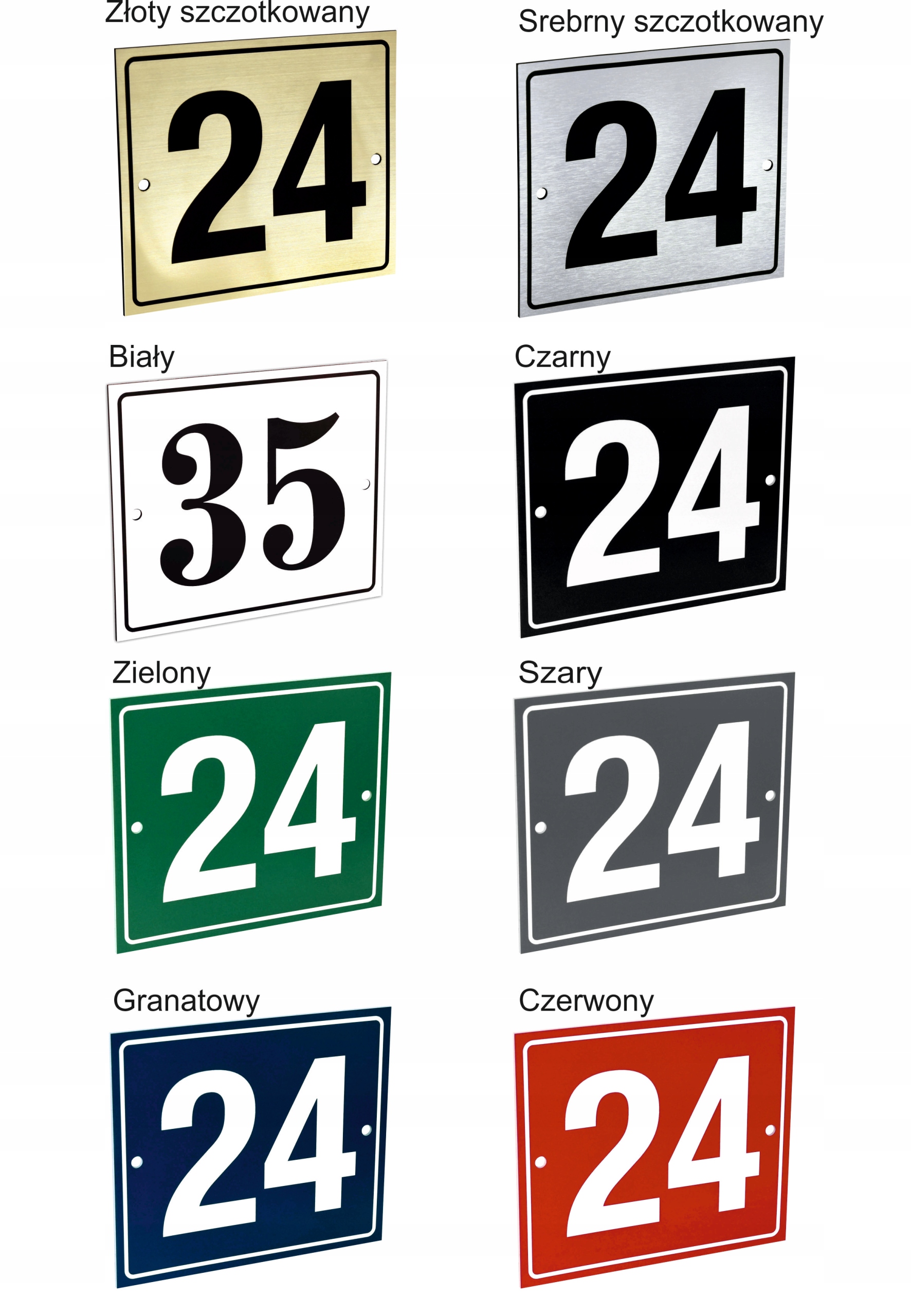 Tablica NUMER DOMU 12x14 cm GRAWER personalizacja Stan opakowania oryginalne