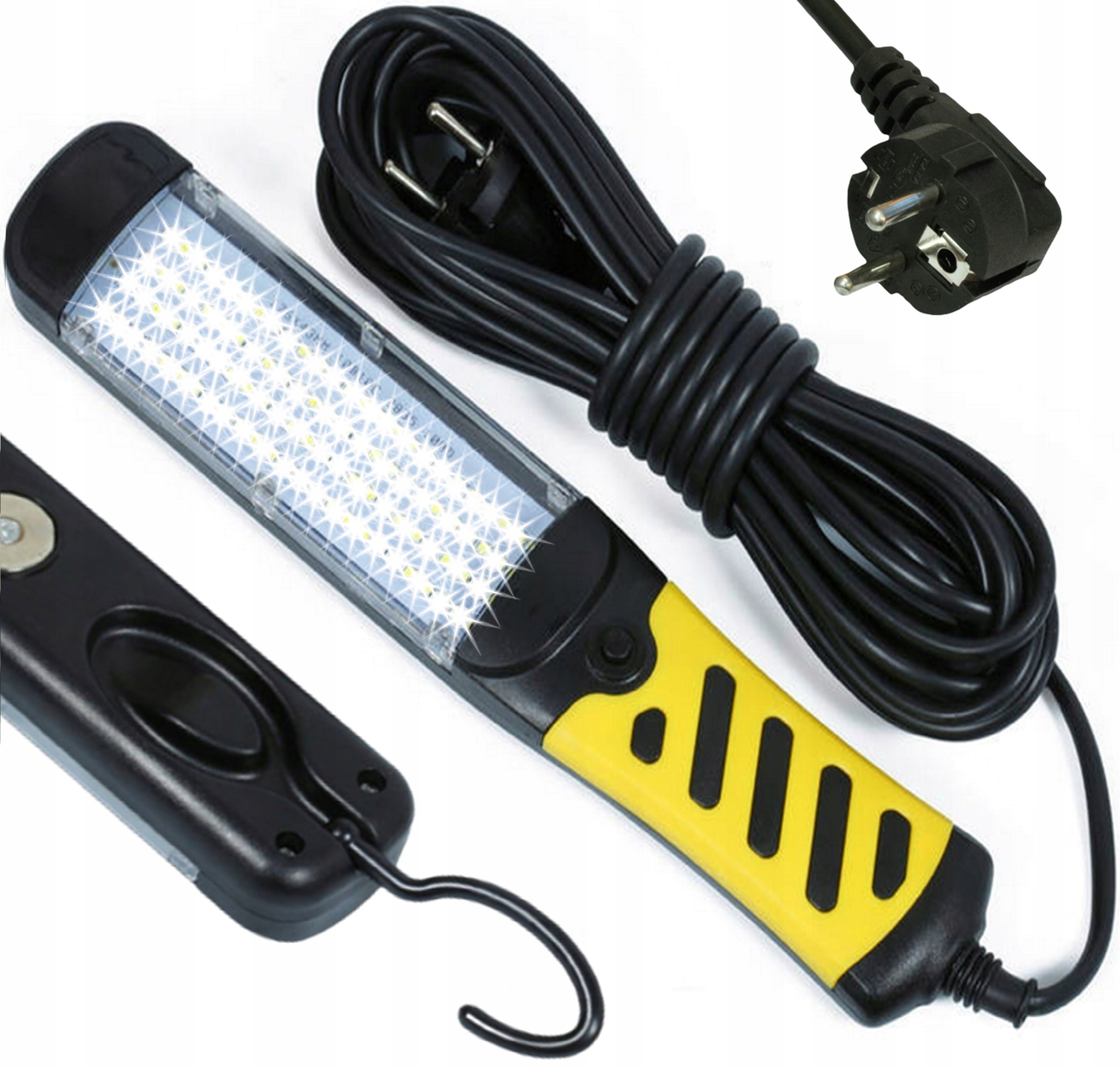 

Warsztatowa Latarka Led Lampa Hak Kabel Magnes