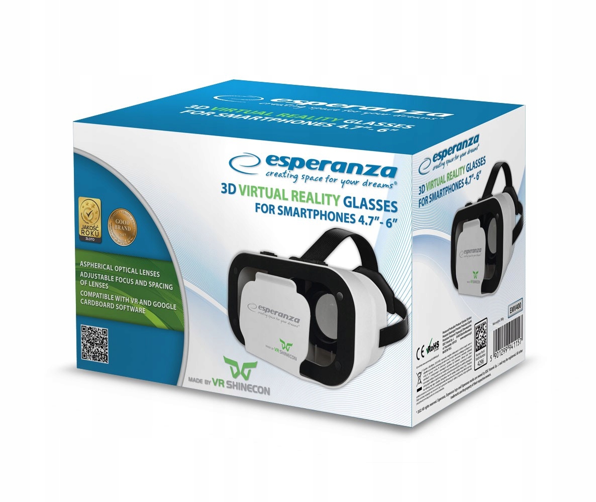ESPERANZA Okulary VR 3D Shinecon Kod producenta EMV400