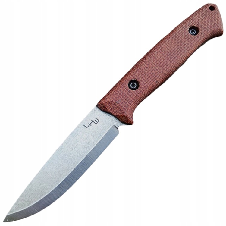 Nůž outdoorový Lkw Mercury Scandi Micarta Drop Point Brown s pouzdrem