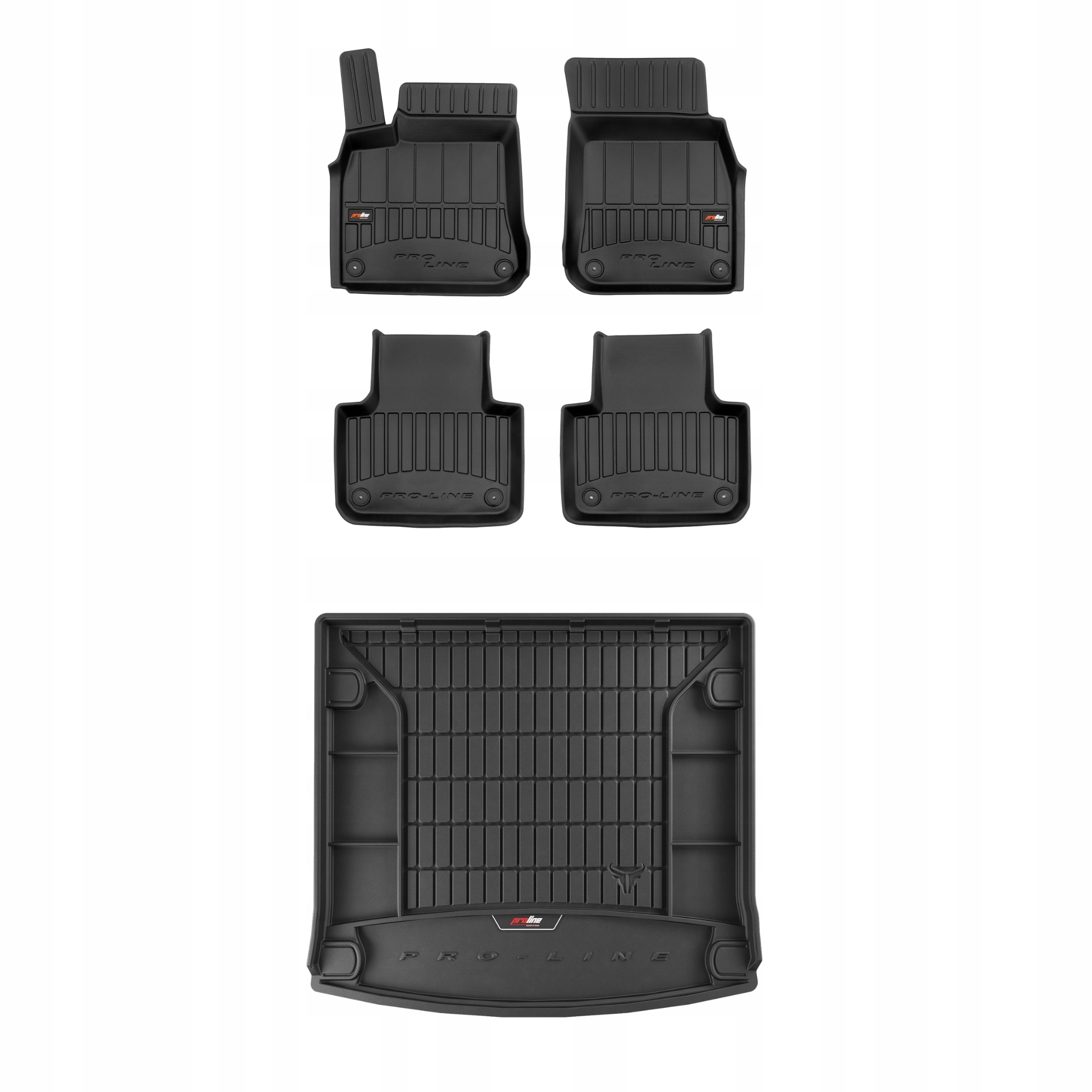 Frogum 3D Sada gumových koberců a rohoží s logem pro Volkswagen Touareg III