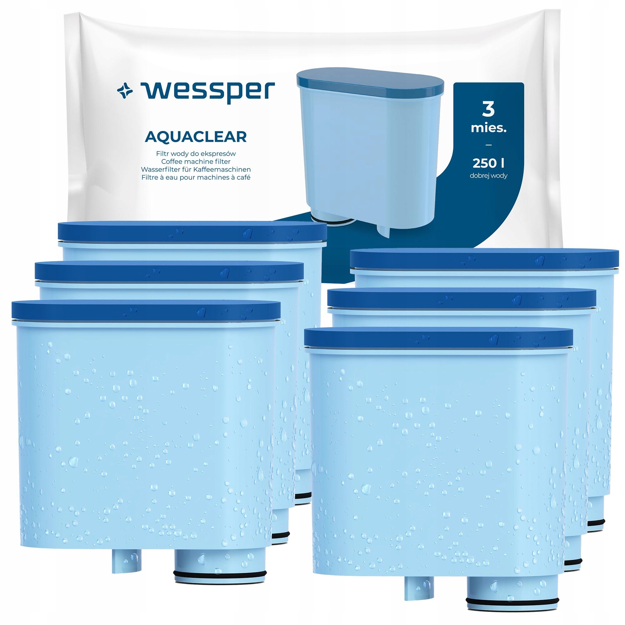 Filtr do ekspresu Philips Saeco LatteGo 5400 3200 2200 Latte go 6 sztuk