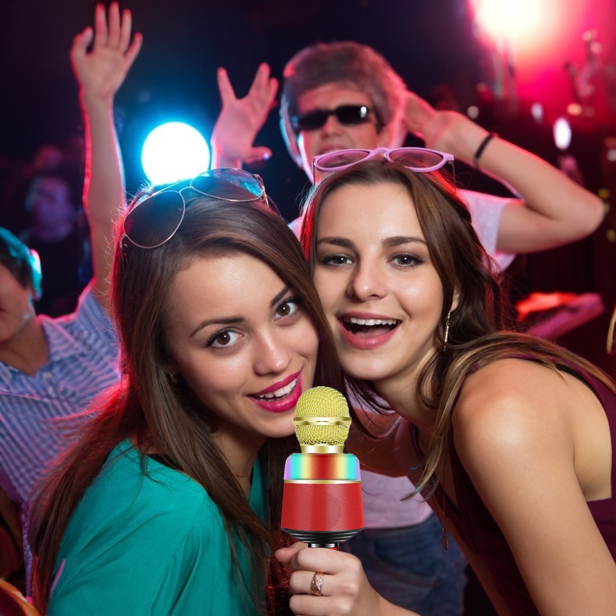 MIKROFON PREMIUM BEZPRZEWODOWY RGB BLUETOOTH BT KARAOKE GŁOŚNIK DLA DZIECI Marka ARSA GO