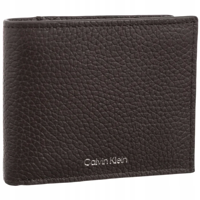 Malá pánská peněženka Calvin Klein Foil Emboss LV04D1138G Hnědá