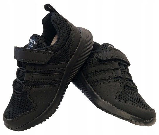 Półbuty Adidasy Lekkie Siatkowe Pianka American Club Czarne R 34 W 21,50 CM