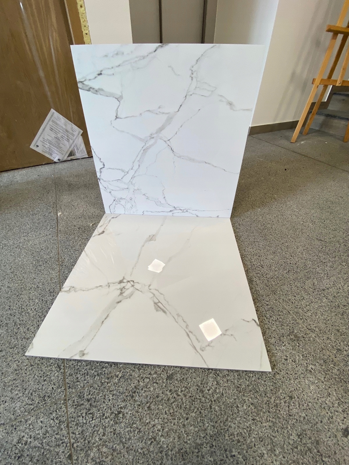 płytka 60x60 poler marmur biały Calacatta Typ gres