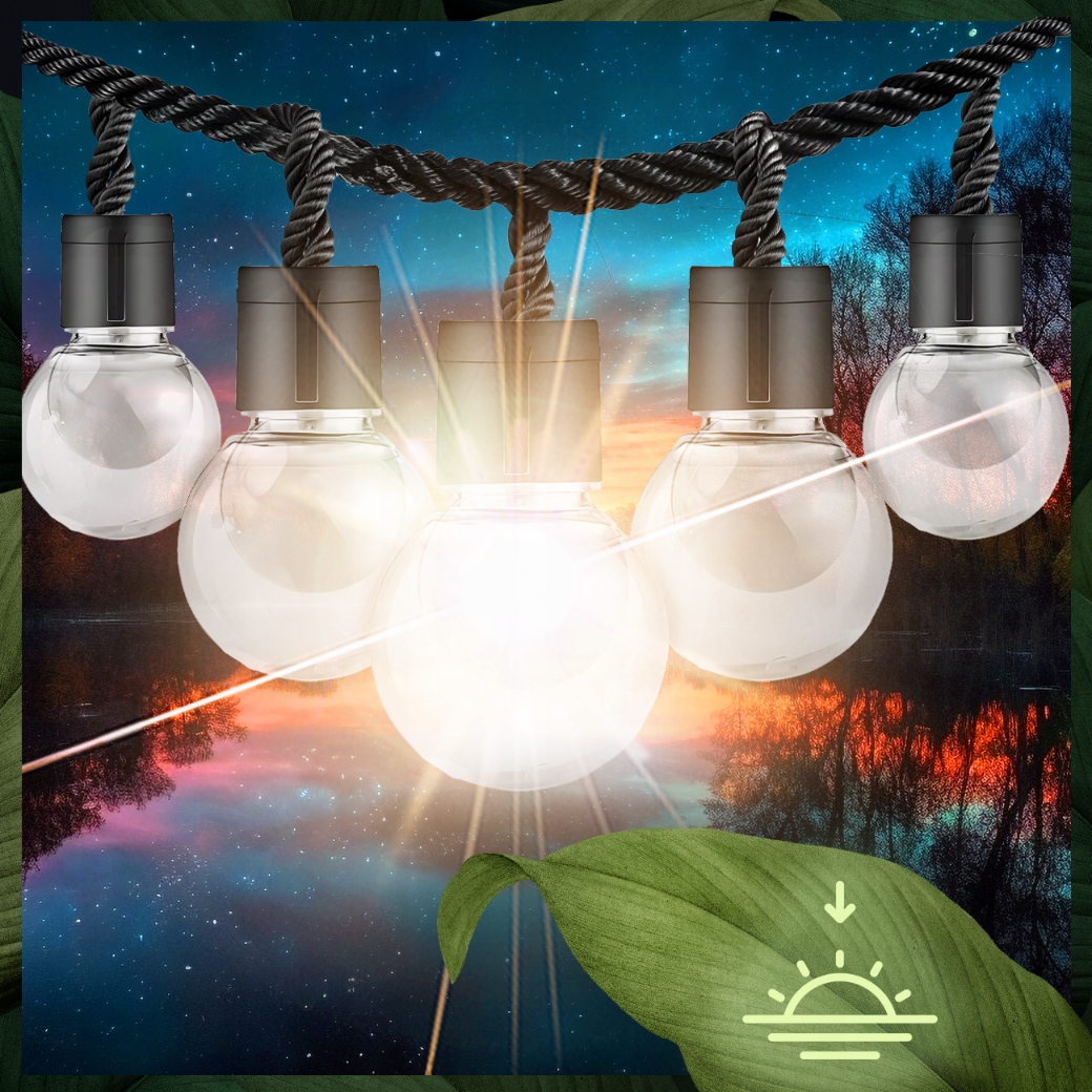 GIRLANDA SOLARNA OGRODOWA ŚWIETLNA XXL 20 ŻARÓWEK NA BALKON ŁAŃCUCH KULKI Kod producenta LAMPKI SOLARNE LED ŁAŃCUCH ŚWIETLNY