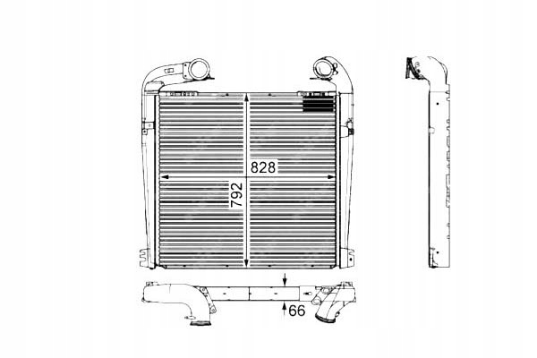 INTERCOOLER SCANIA G R DC11.08-DT16.08 03.04- NRF Producent części NRF