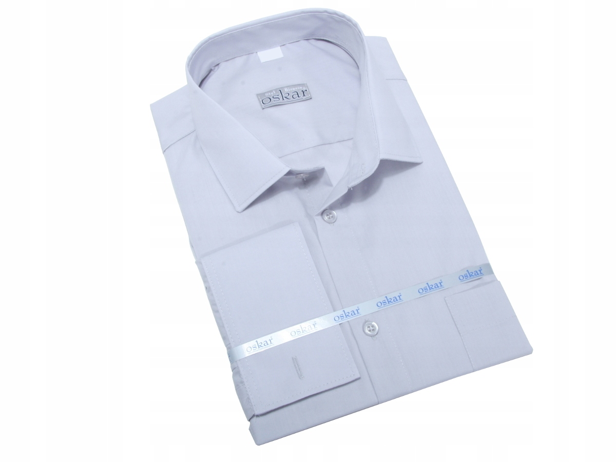 KOSZULA SZARA KLASYCZNA SP/G 43/44 176-182