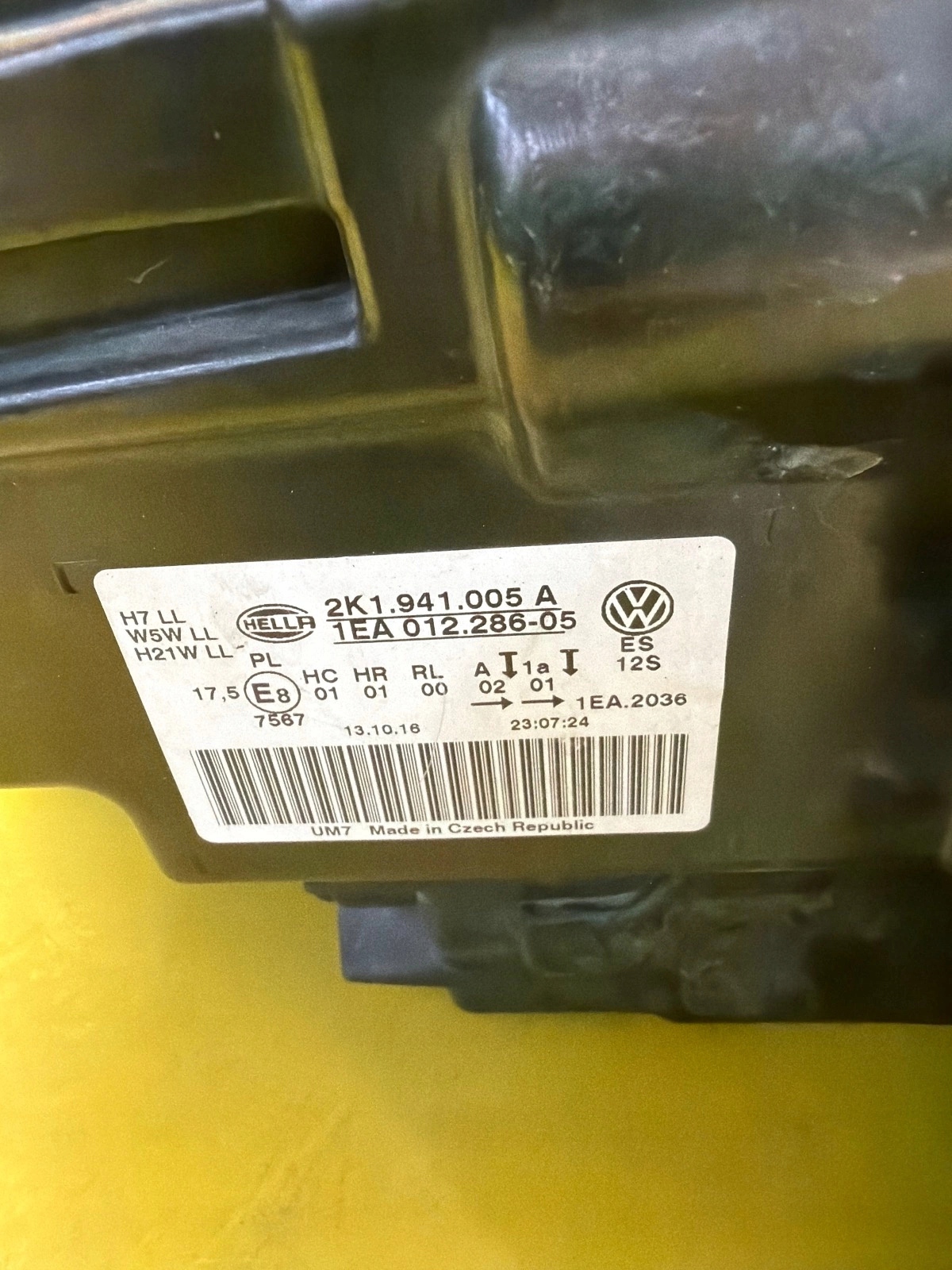 light left front VW Caddy 2K 2K5 15- 2K1941005A