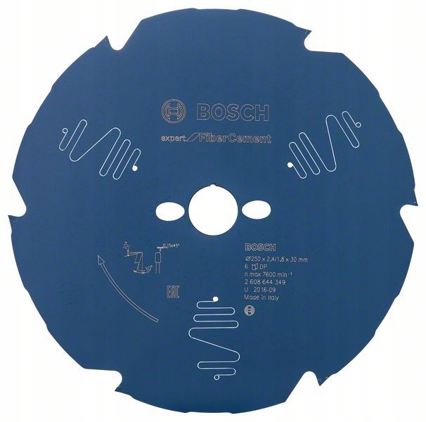Bosch 2608644349 Tarcza pilarska weglikowa Expert 250x30x2.4/1.8x6T