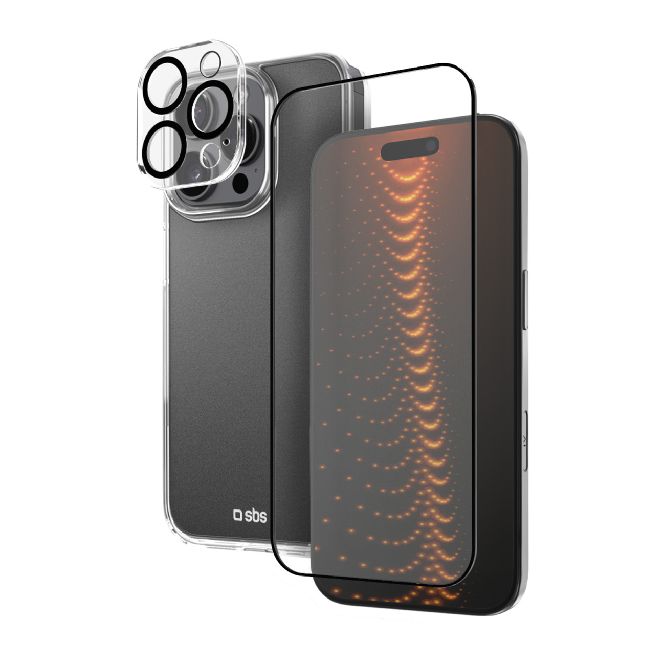 Zestaw ochronny 3w1 na iPhone 16 Pro etui szkło ochronne na ekran i aparat