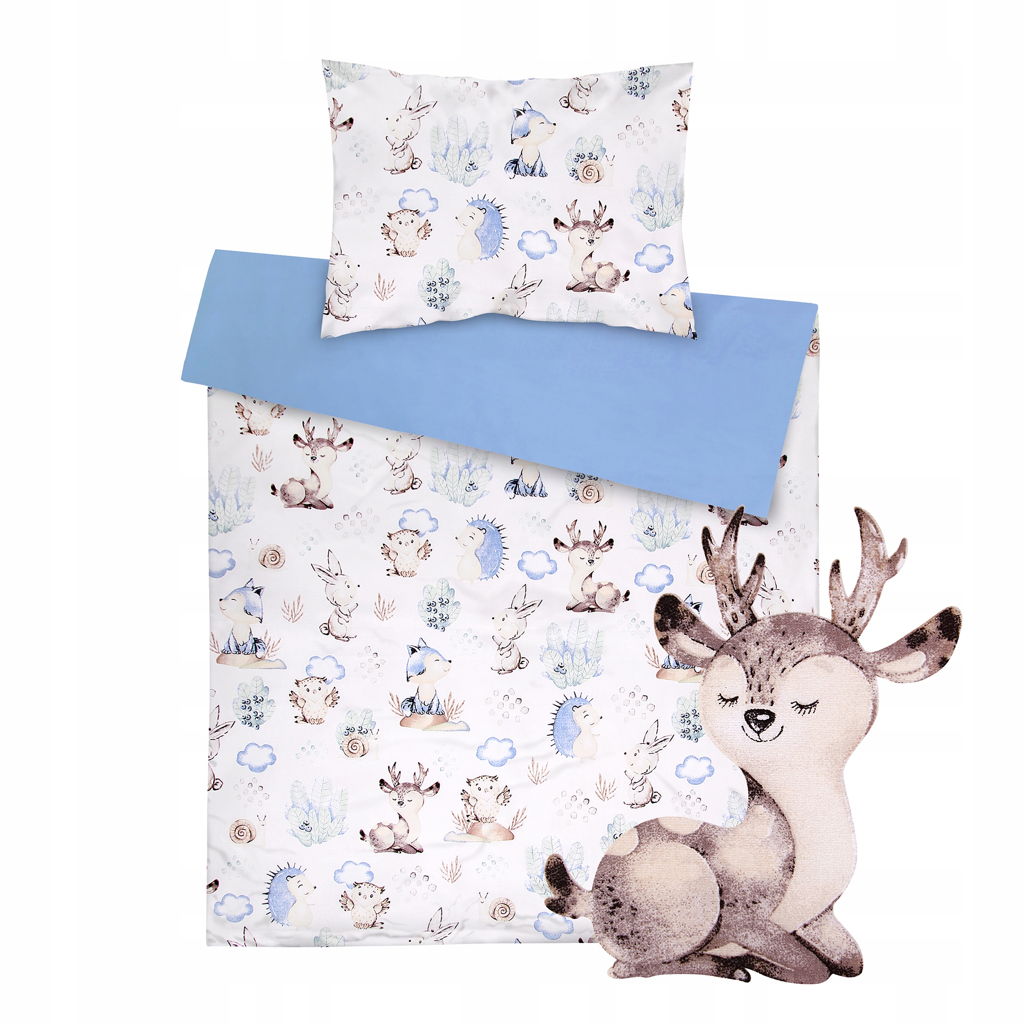 

Pościel Dziecięca 135x100 Las i Błękit