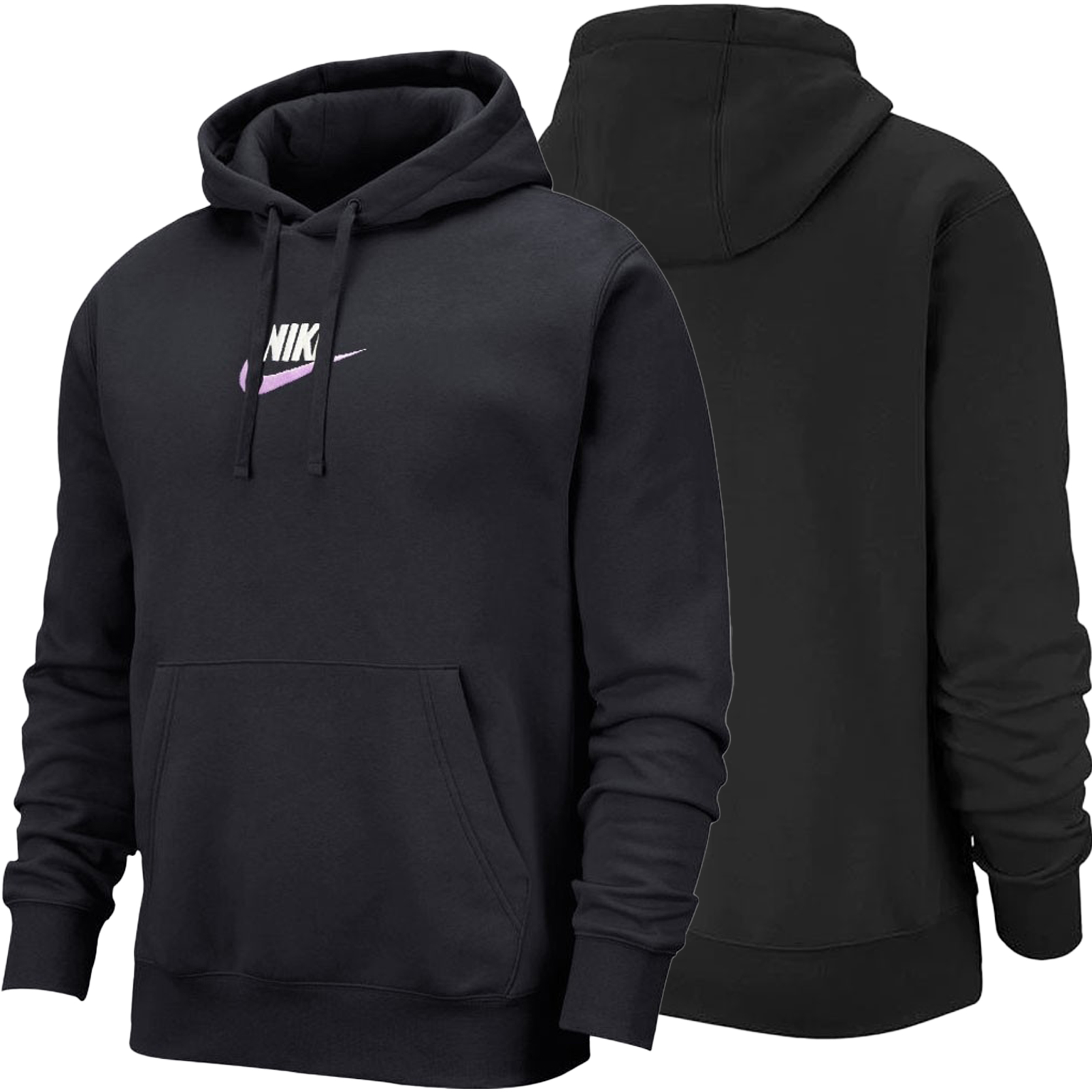 Nike męska sportowa bluza z kapturem czarna kangurka FB7788-010 L