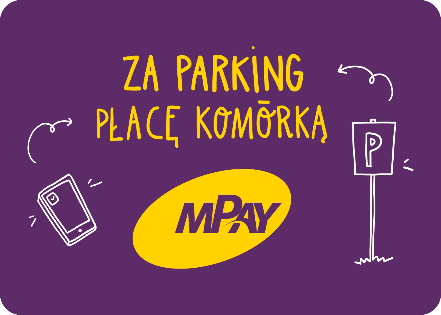 

Naklejka parkingowa mPay na szybę 5 x 7 cm