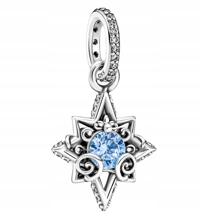 Stříbrný přívěsek Ag 925 modrá hvězda IM01050922