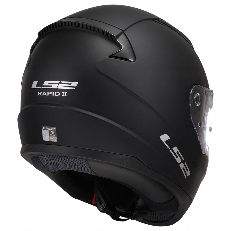 LS2 KASK MOTOCYKLOWY INTEGRALNY FF353 RAPID II ECE 22.06 CZARNY MAT 3XL Obwód głowy 65-66 cm