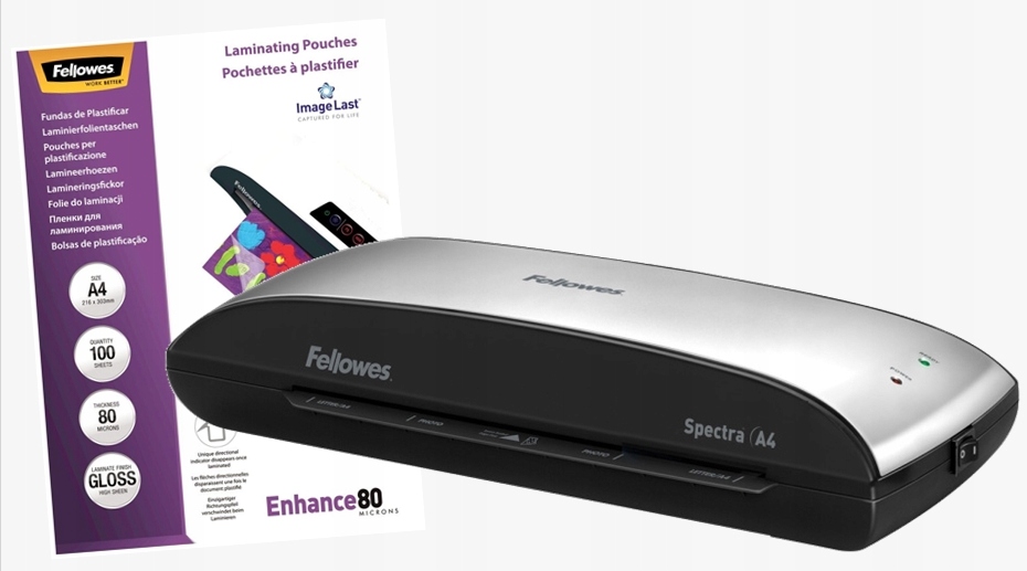 

Laminator Fellowes Spectra A4 +100 folii A4