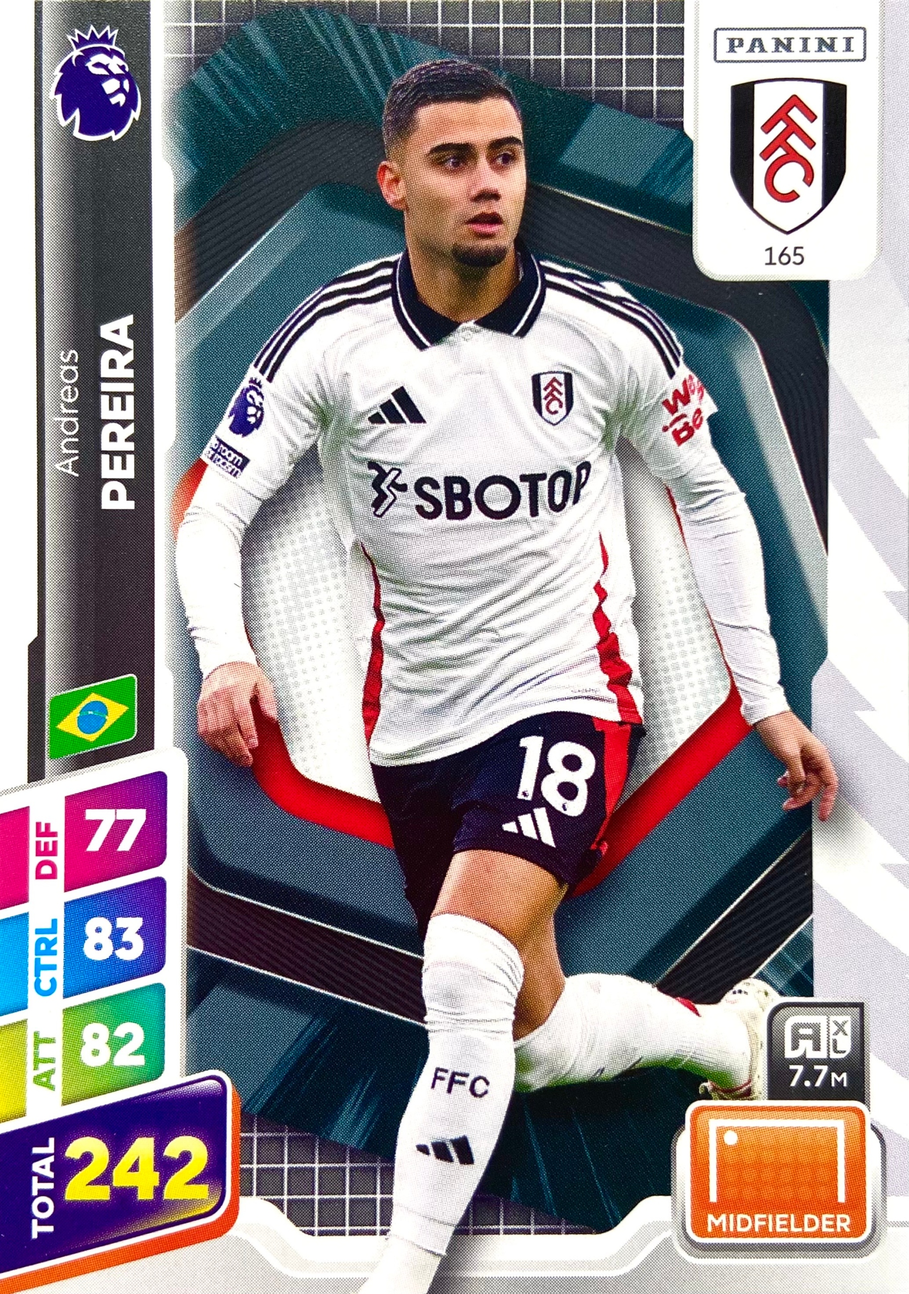 Premier League Plus 2025 Base 165 Andreas Pereira Fulham