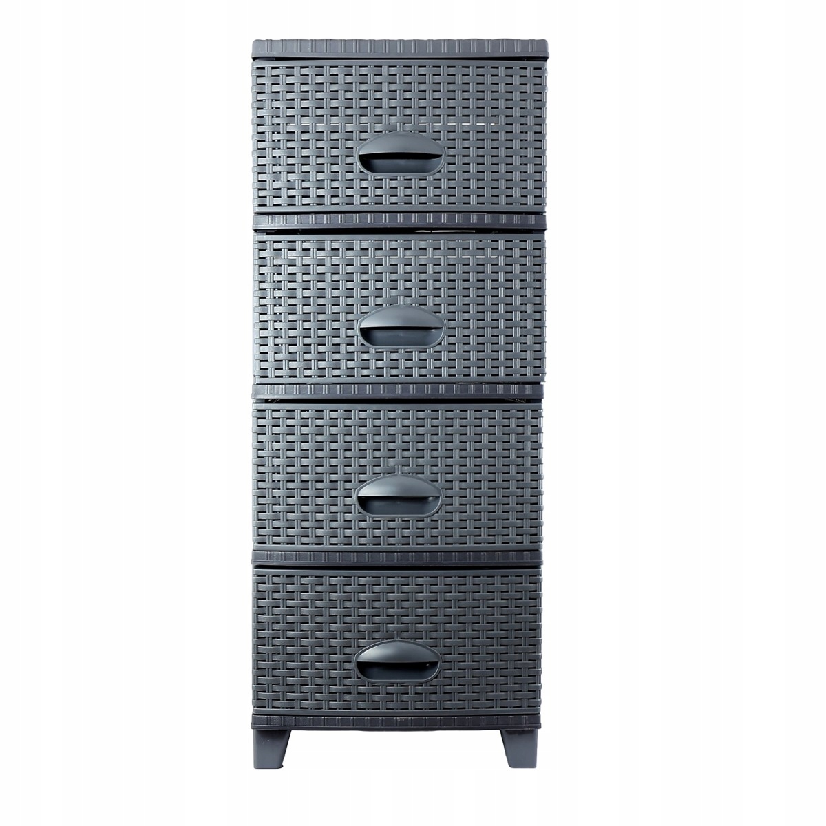 Komoda 4 szuflady rattan nowoczesna 90cm do łazienki na działkę garaż