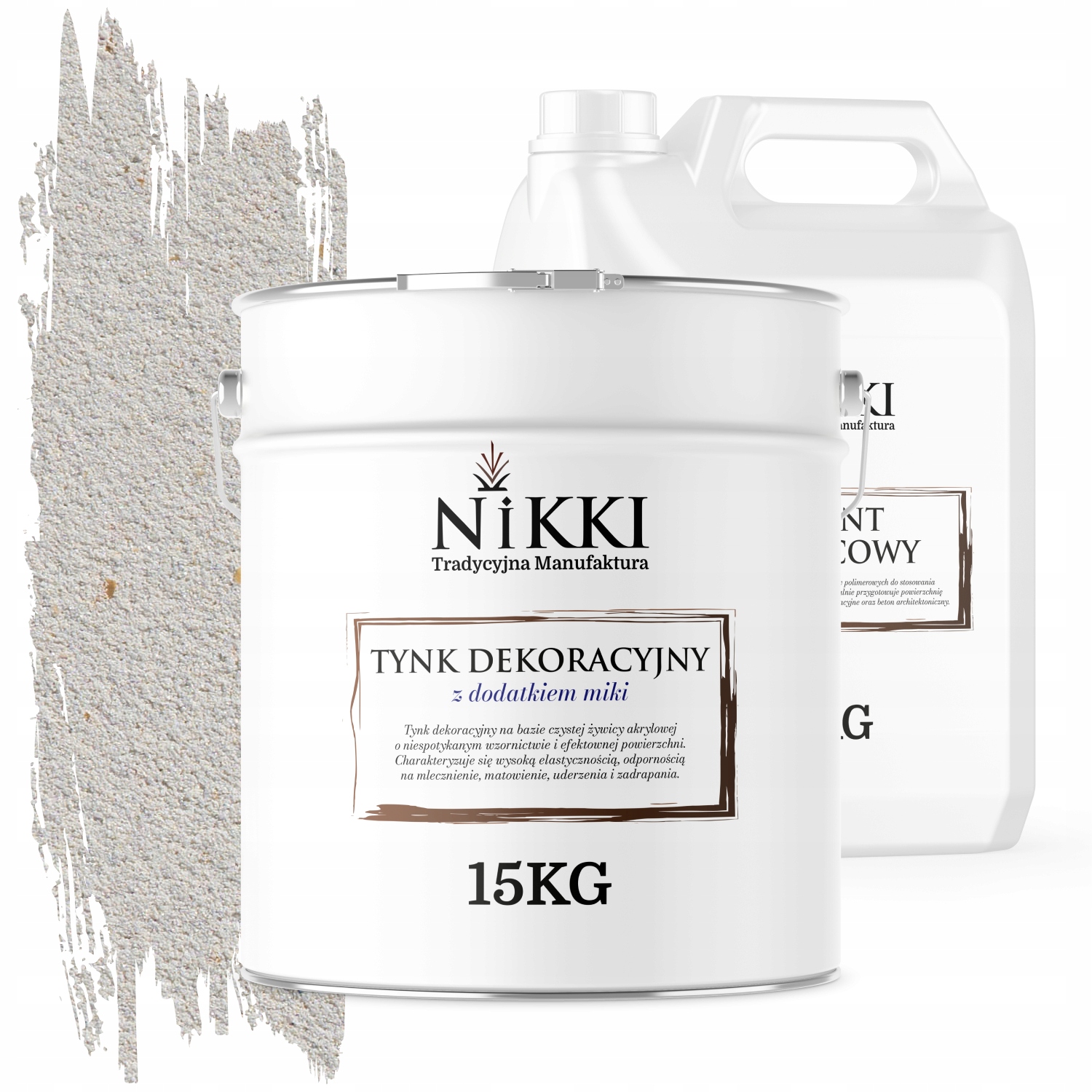 Dekoratívna Omietka Vonkajšia/vnútorná 15KG Béžová Svetlo Zlatá Mika D801 Základný Náter