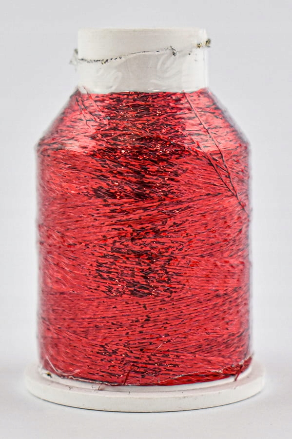 Nici pomarańcze i czerwienie 1 szt. Nitka Drops Glitter 08