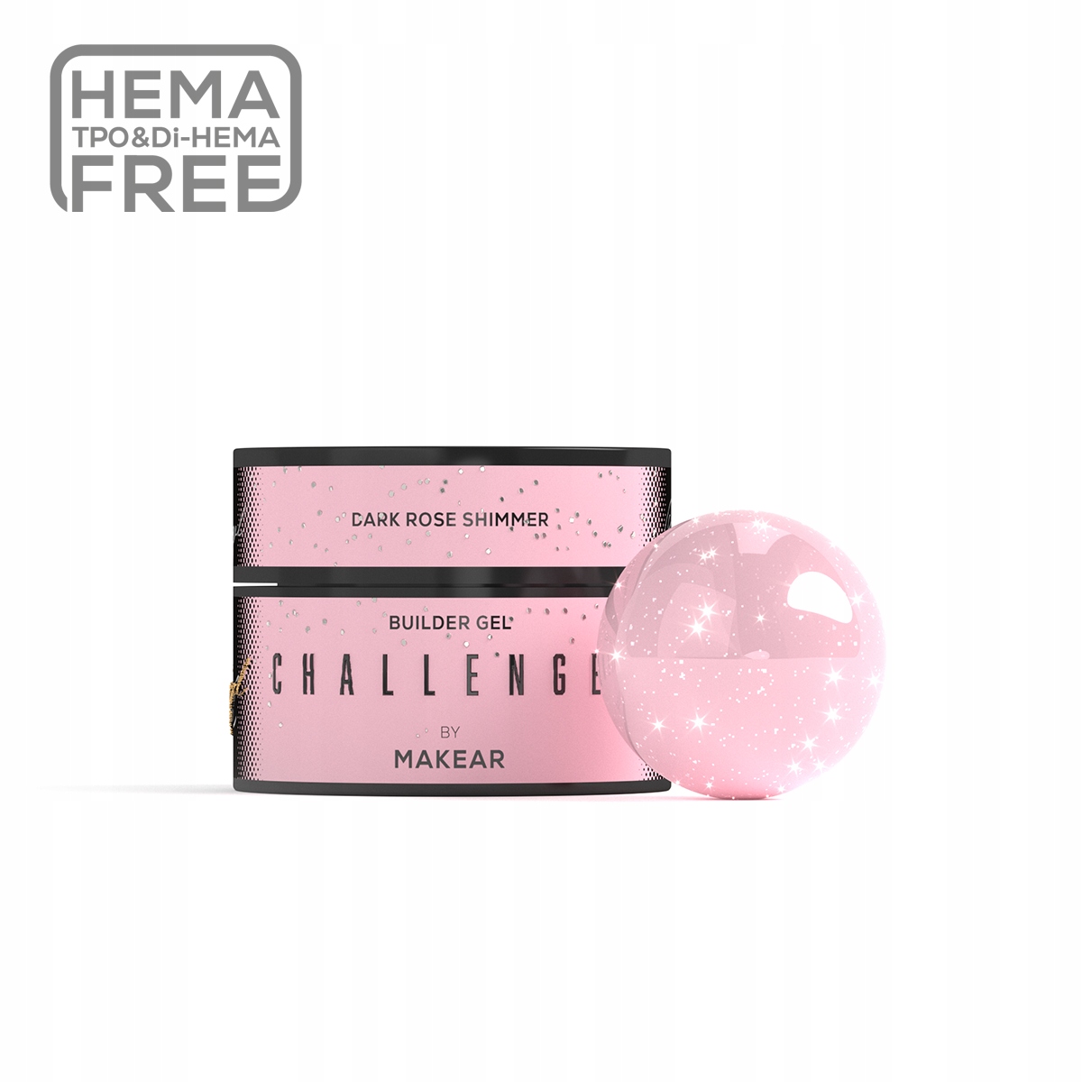 Żel Budujący Challengel Dark Rose Shimmer