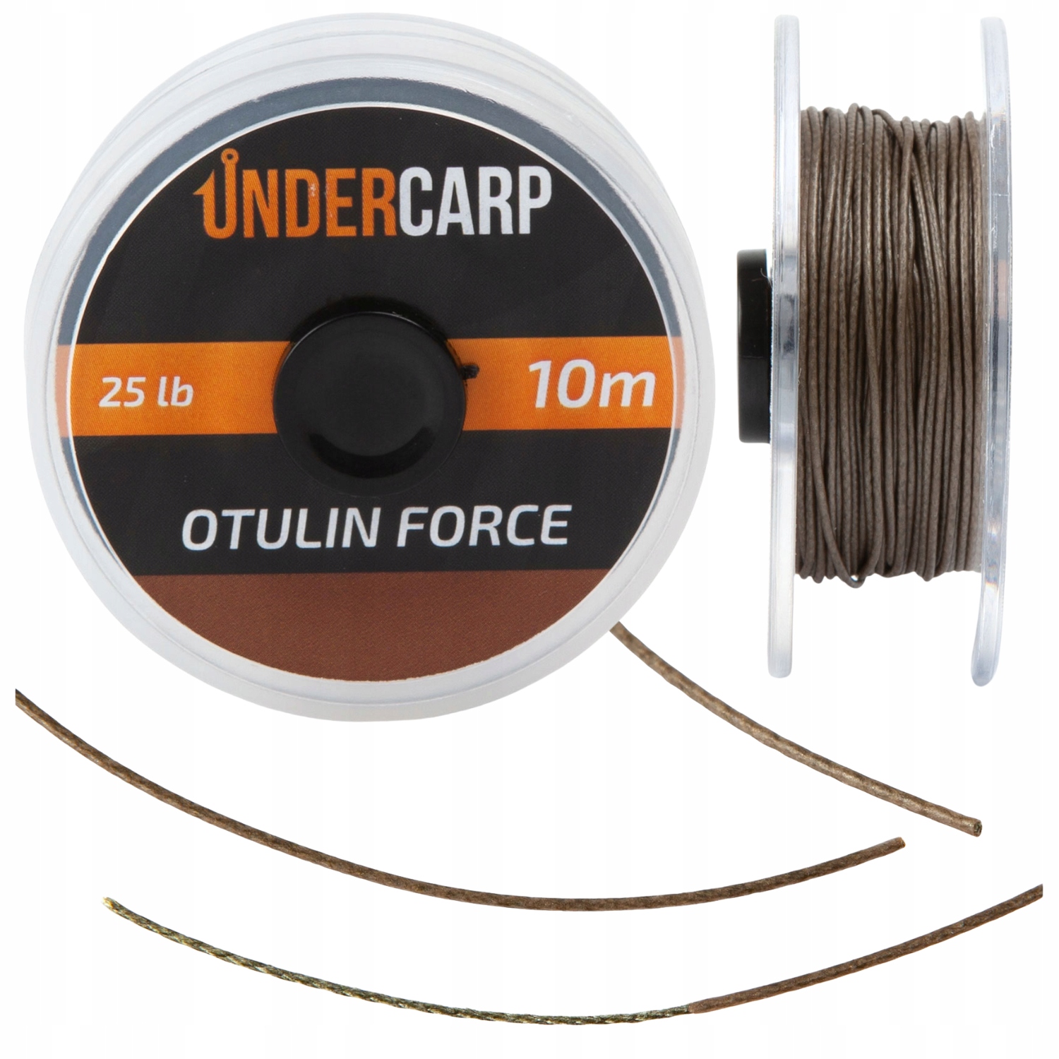Plecionka Przyponowa Undercarp w otulinie 10 m/25 lbs Otulin Force – brązow