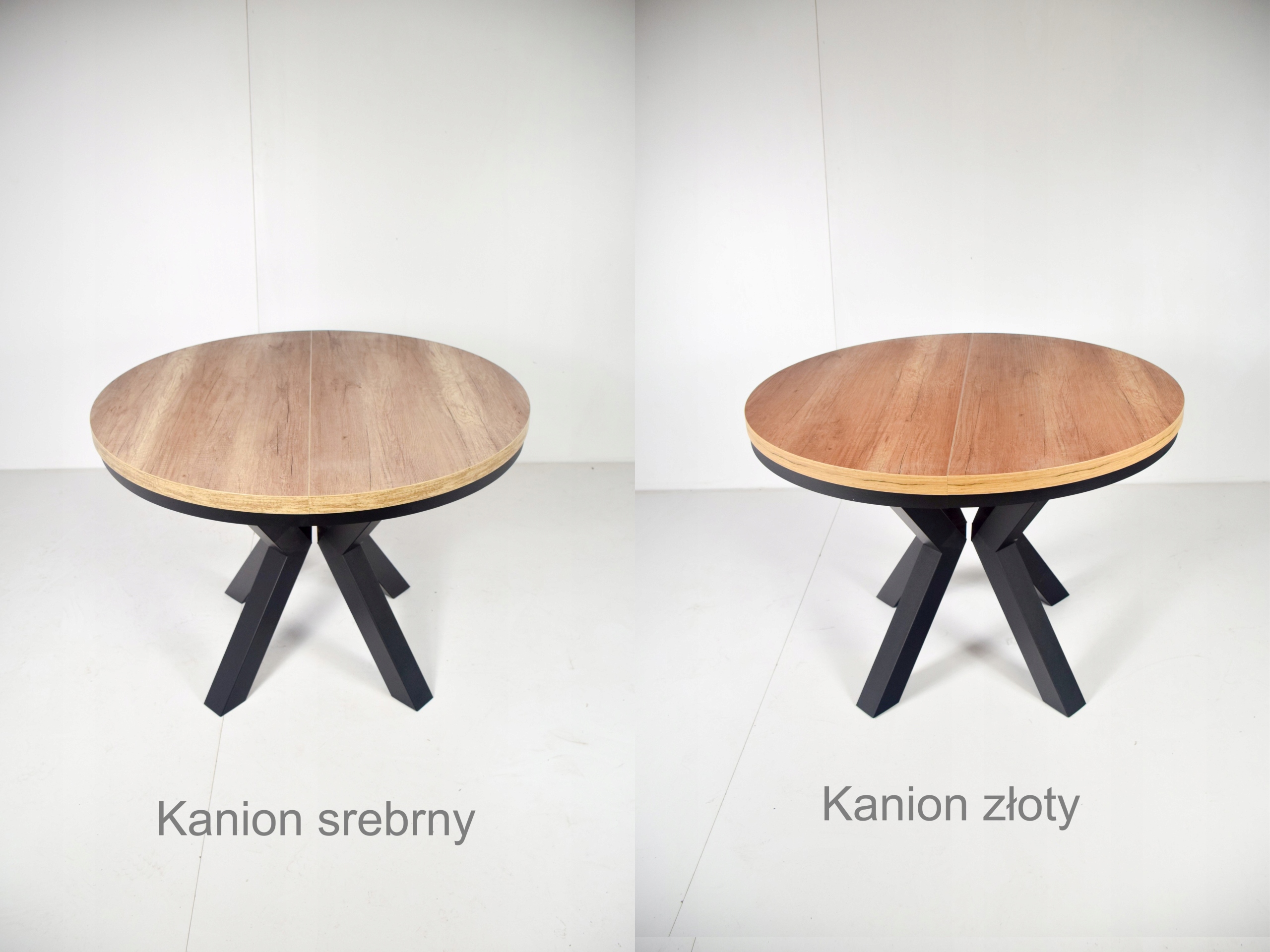 LOFT OKRĄGŁY fi100 3x50 metalowe nogi KOLORY Kolekcja loft