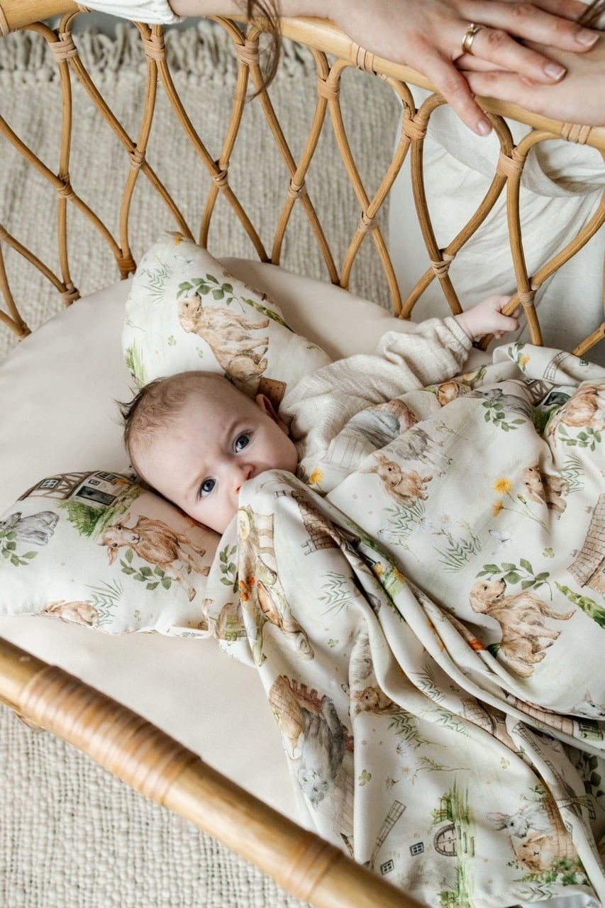 Poduszka Motylek do Wózka, Podróżna, Antywstrząs. ColorStories Little Farm Marka ColorStories