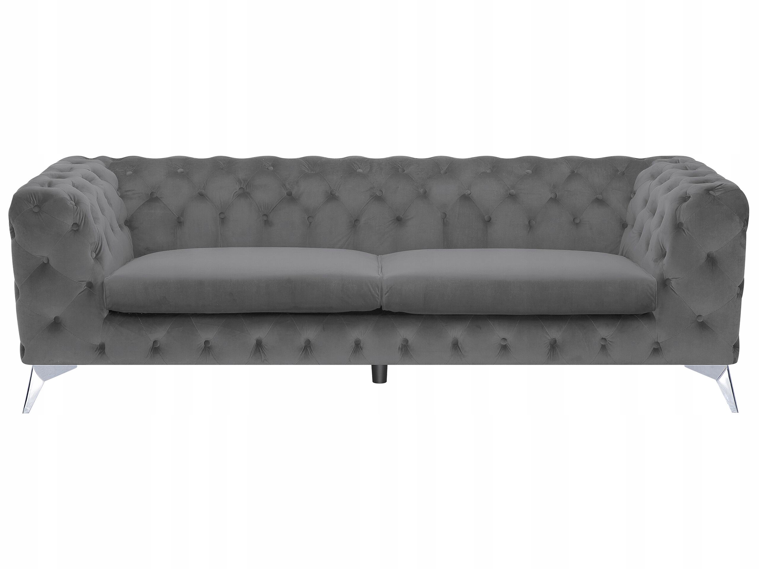 Sofa kanapa welurowa szara
