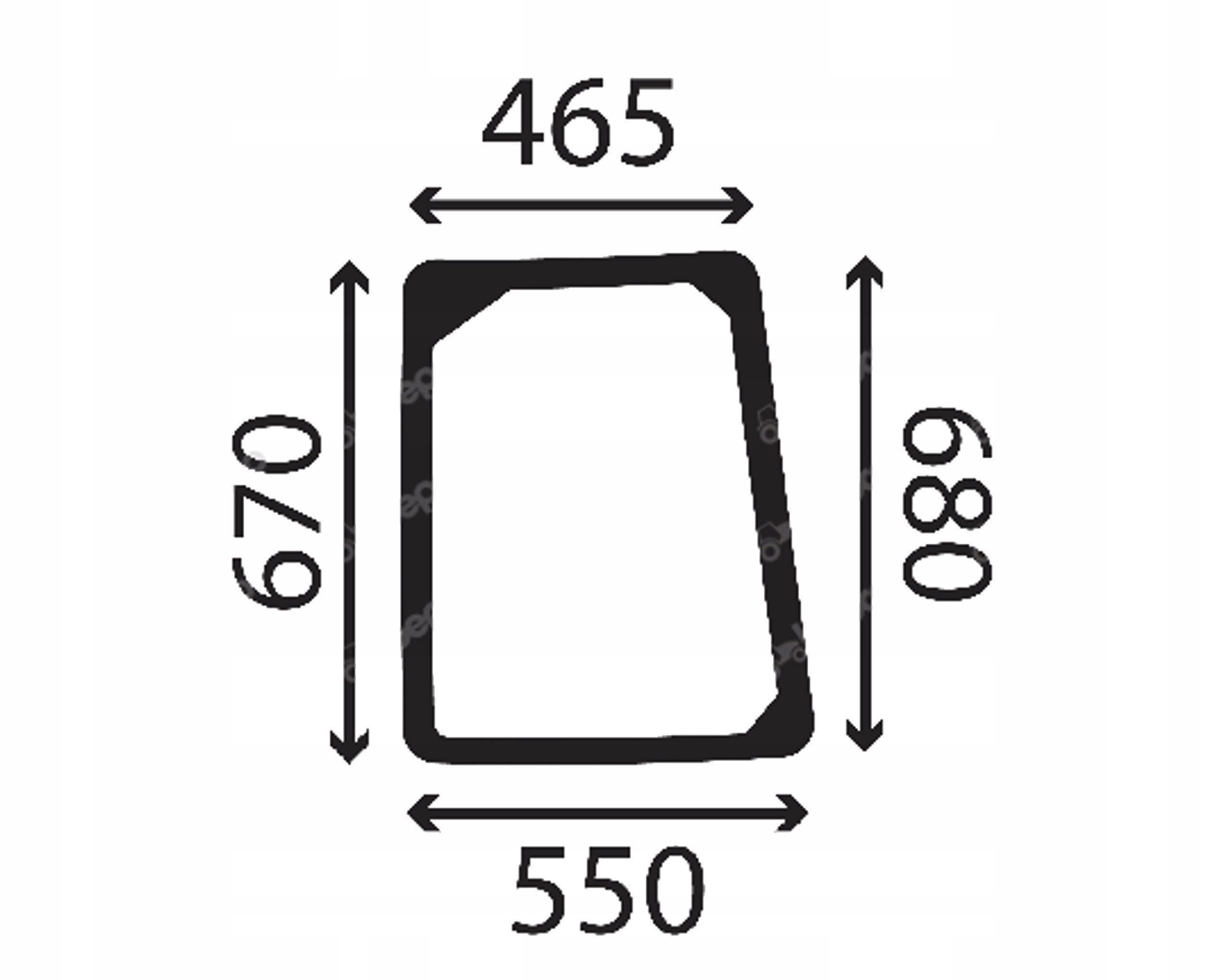 sklo New Holland T4.55 T4.65 T4.75 T4.85 boční L