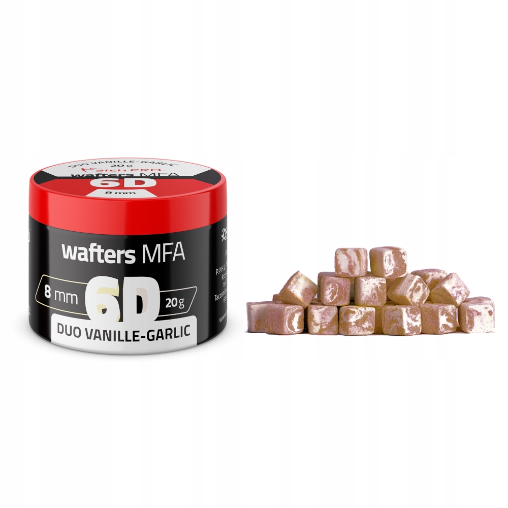 Przynęta MatchPro 6D Mfa Wafters 8x8mm 20g Duo Vanille Garlic