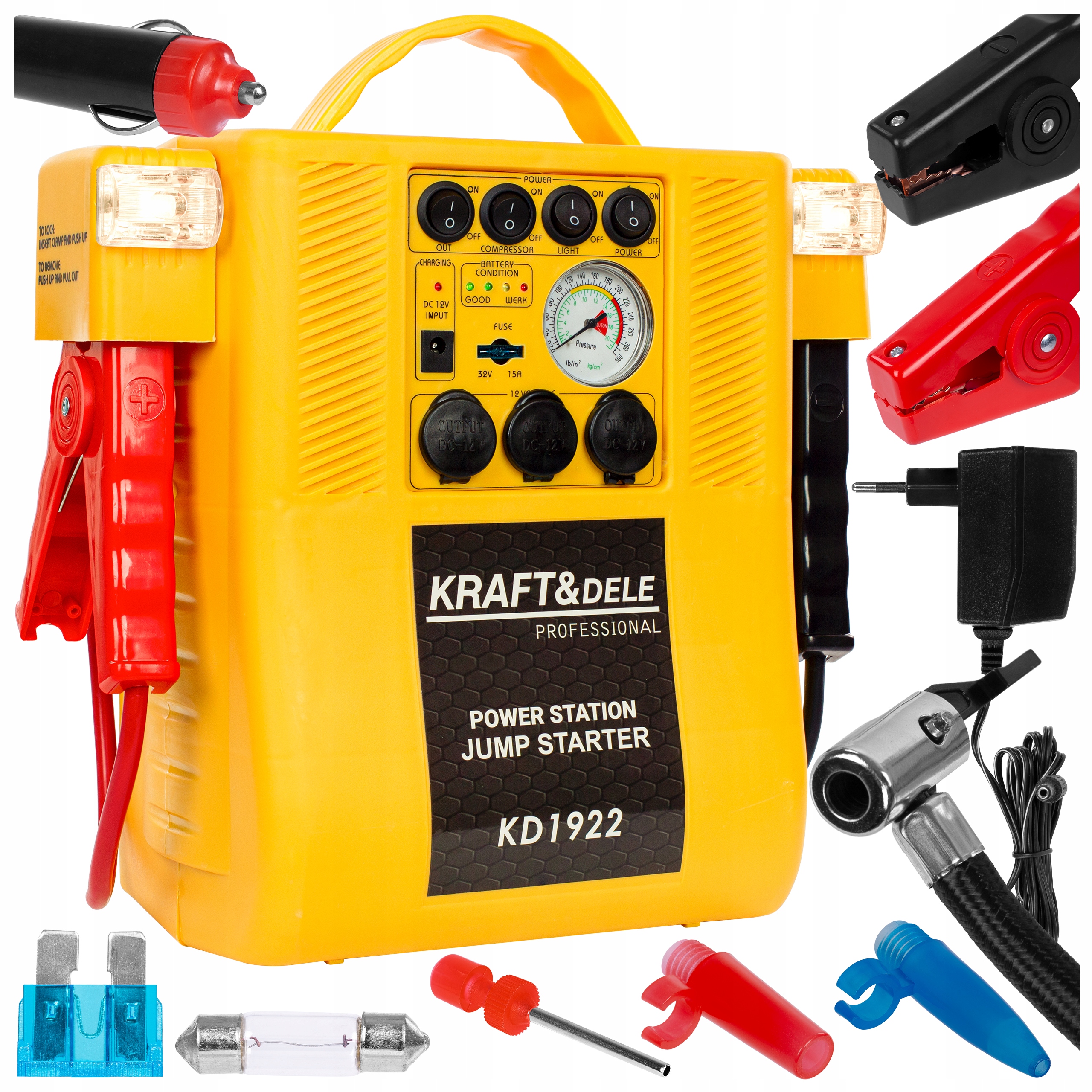 JUMP STARTER 4IN1 МНОГОФУНКЦИОНАЛЬНЫЙ ПУСКОВОЙ КОМПРЕССОР
