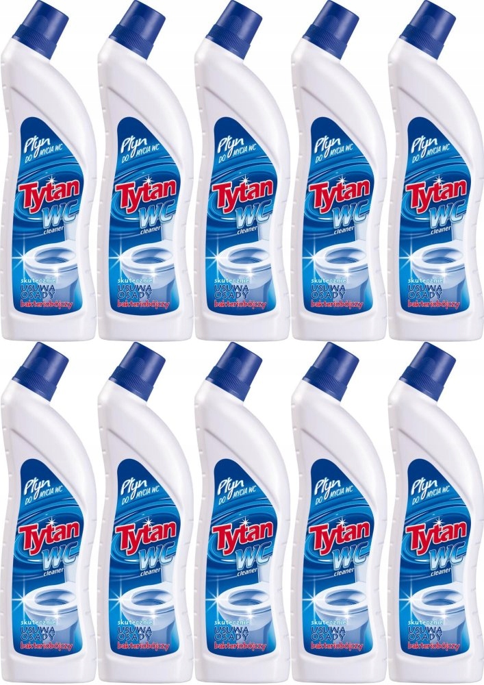 

Tytan Płyn do mycia Wc, Niebieski 700 ml x 10