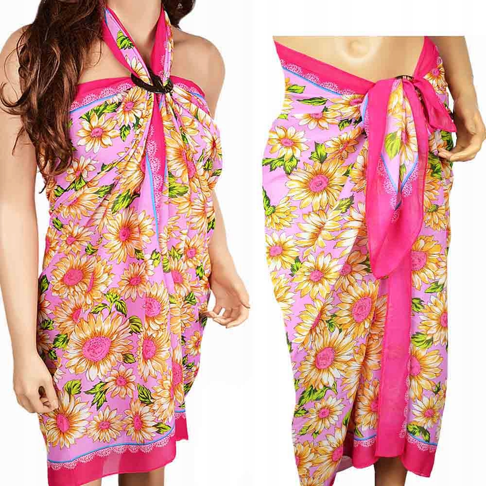 

Elegancka na Plażę Chusta Plażowa Pareo Parea