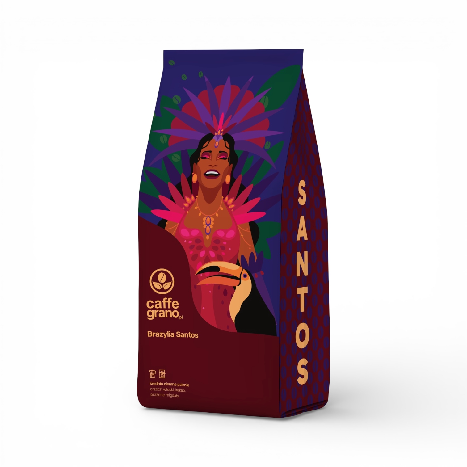 Levně Brazílie Santos Caffe Grano (espresso) 1 kg 100% Arabica