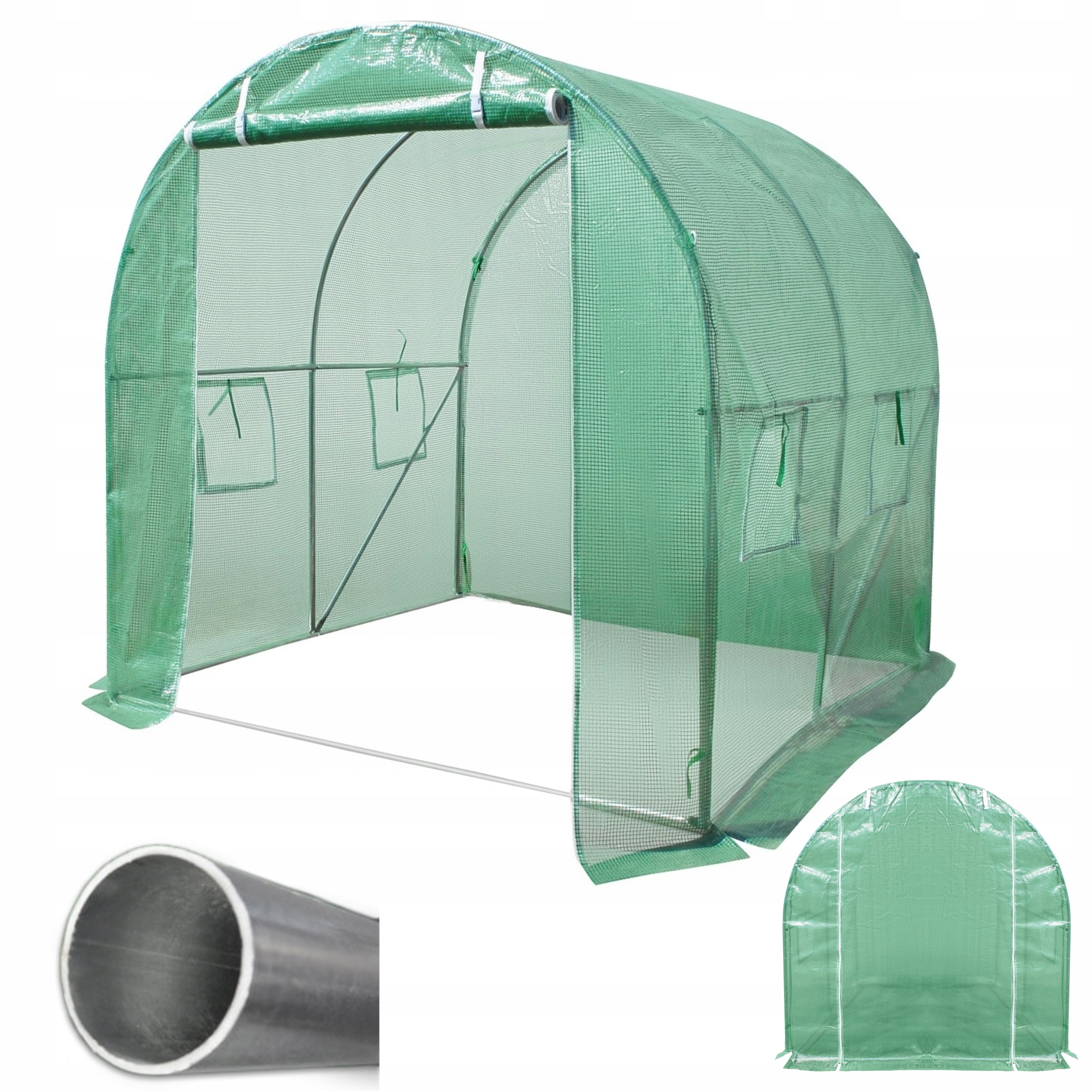 

Tunel Foliowy Ogrodowy 2x2x2m Foliak Szklarnia