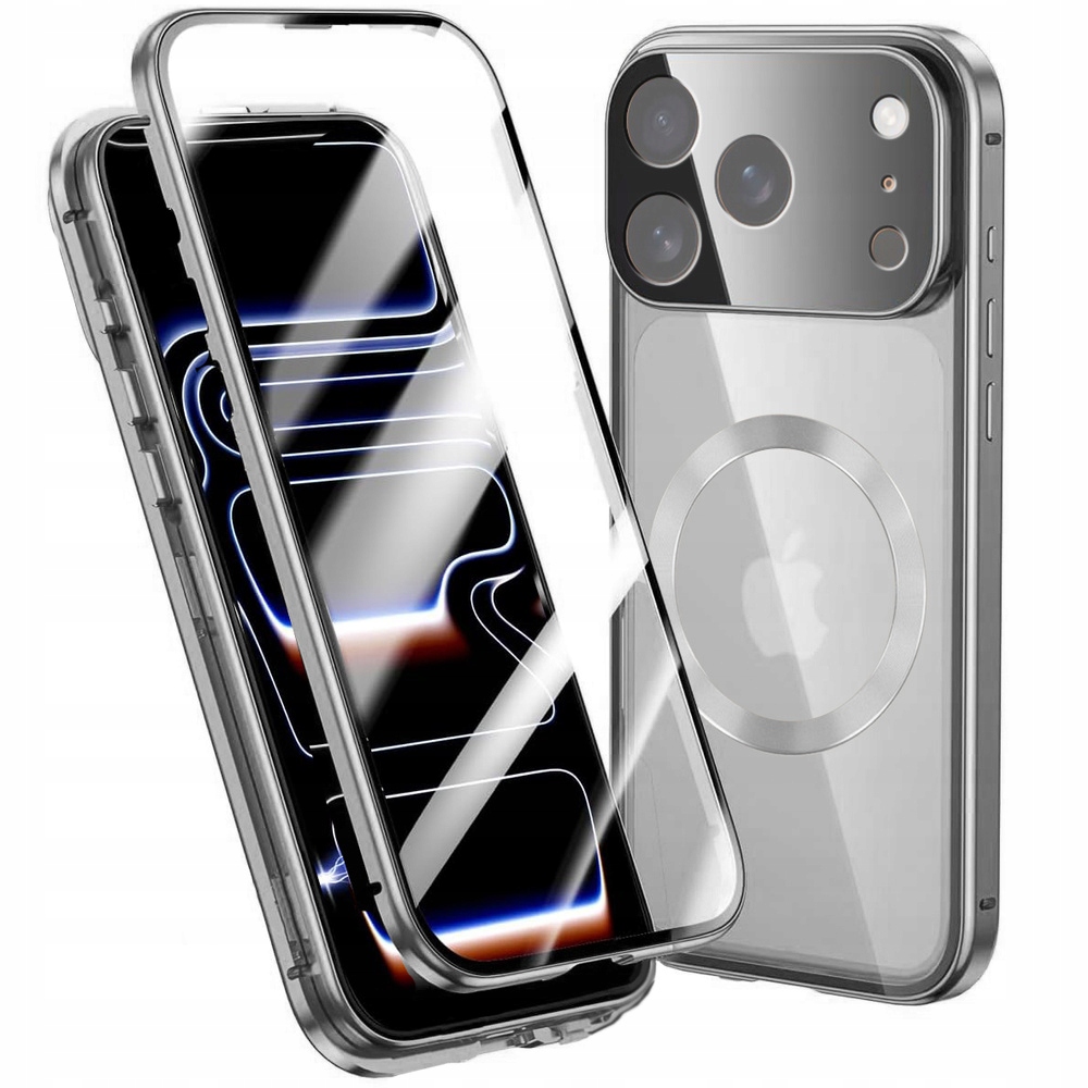 Magnetické Pouzdro Dual Glass pro iPhone 17 Pro s MagSafe, skleněné, kryt